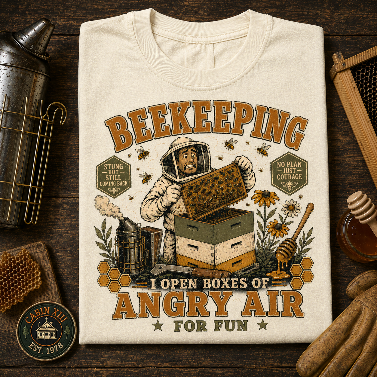 Beekeeping Angry Air Comfort Colors Tee
