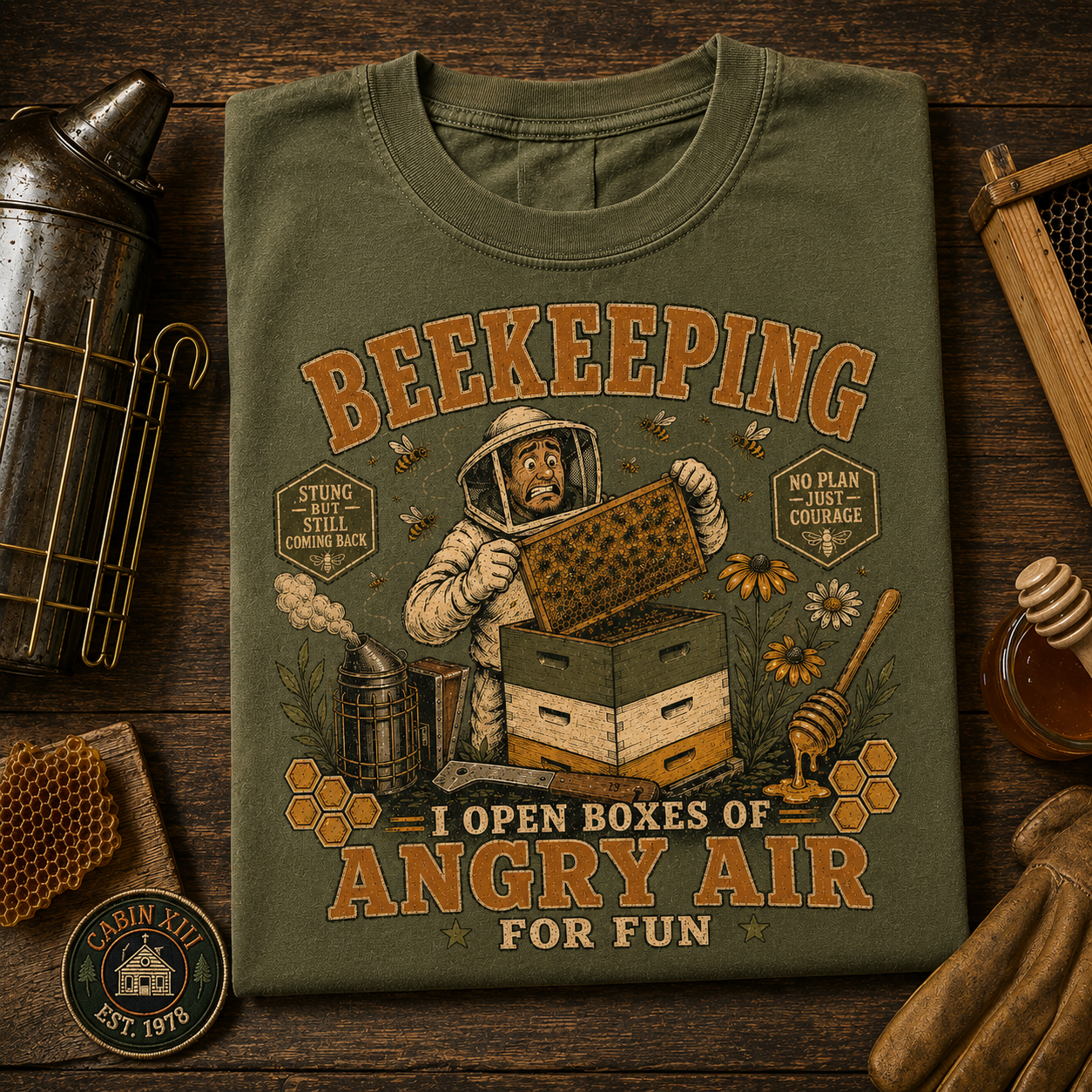 Beekeeping Angry Air Comfort Colors Tee