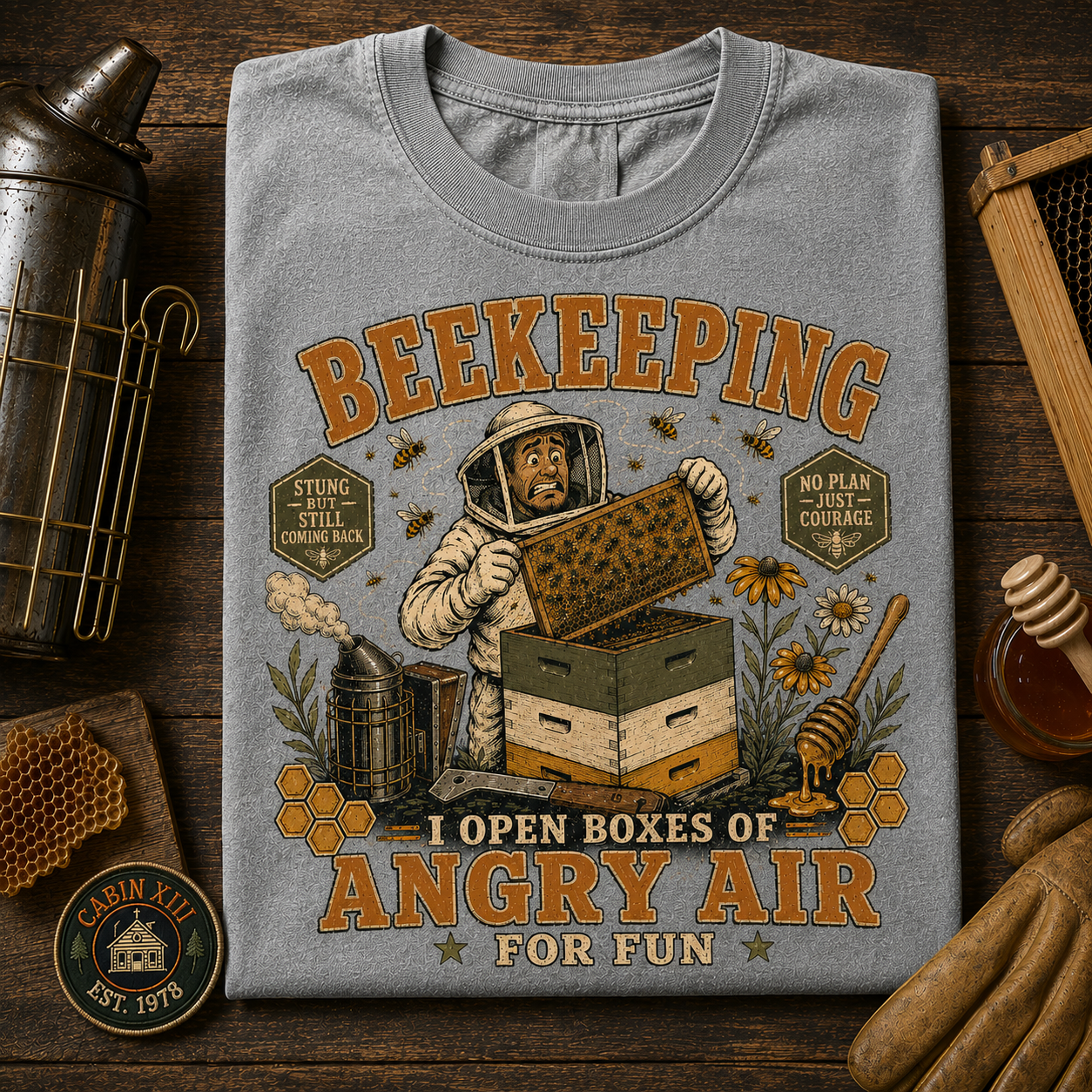 Beekeeping Angry Air Comfort Colors Tee