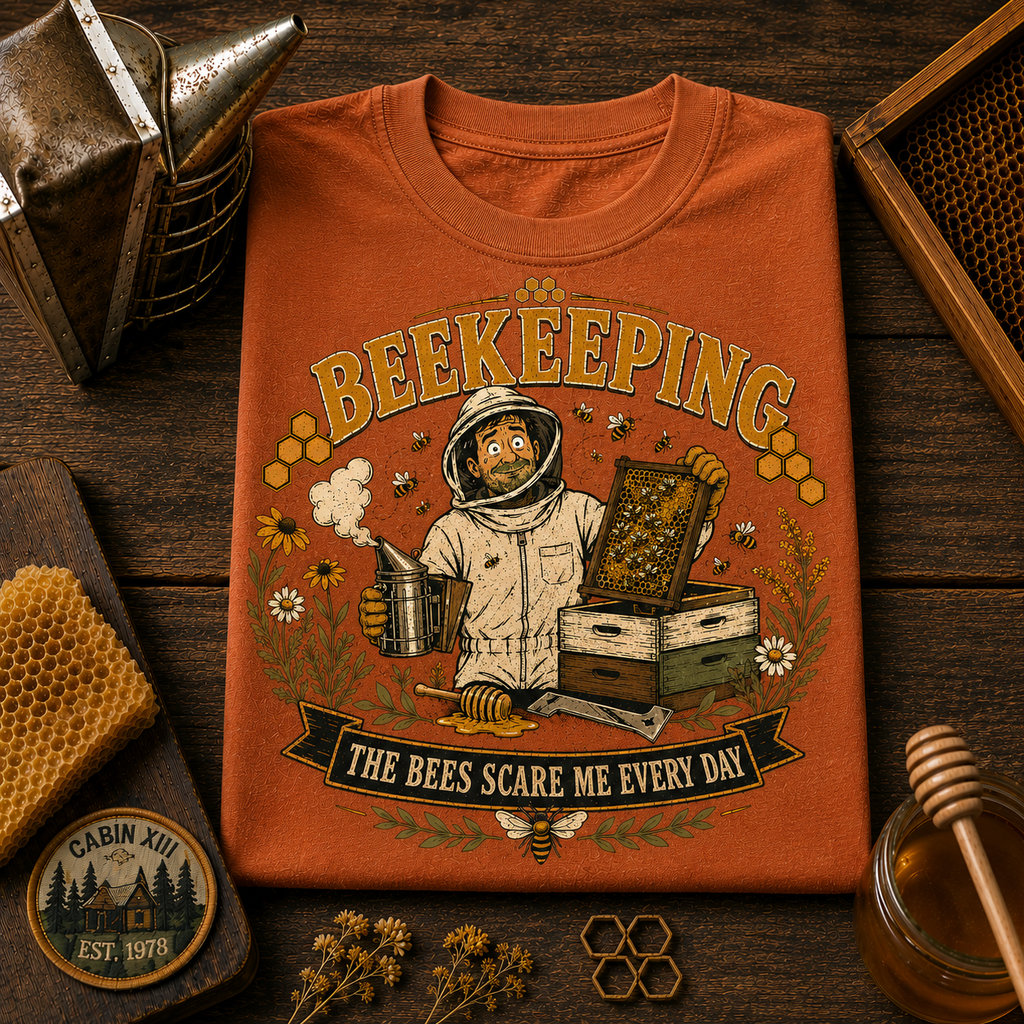 Beekeeping Bees Scare Me Comfort Colors Tee