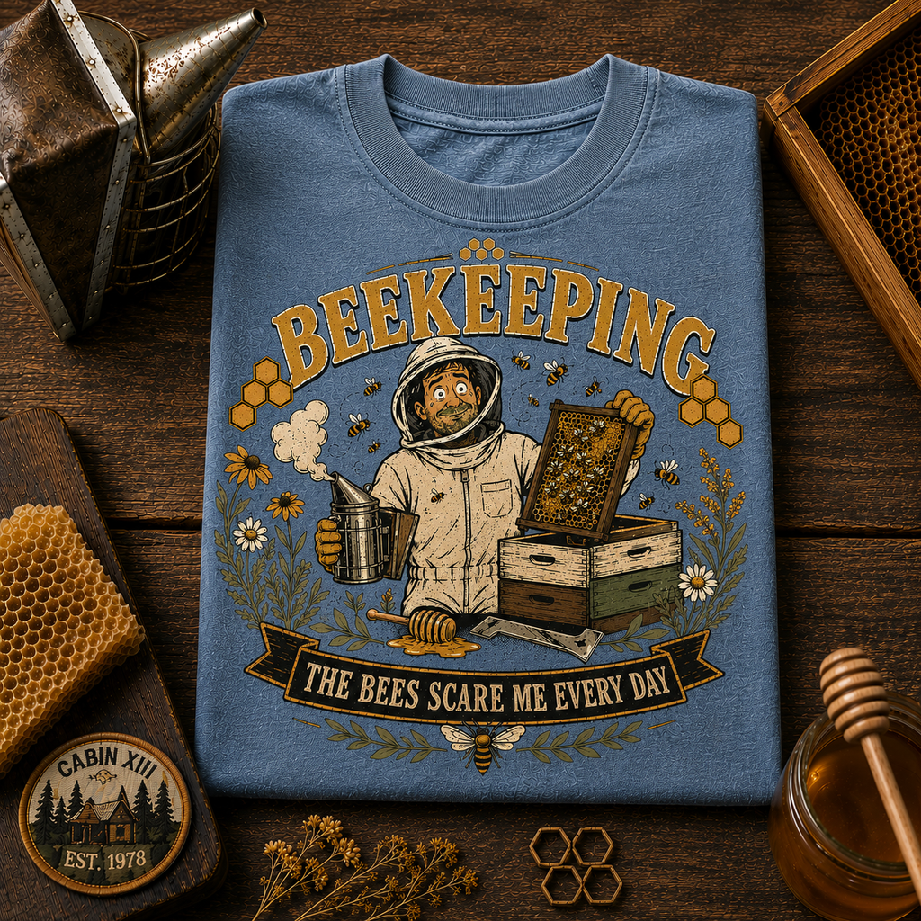 Beekeeping Bees Scare Me Comfort Colors Tee
