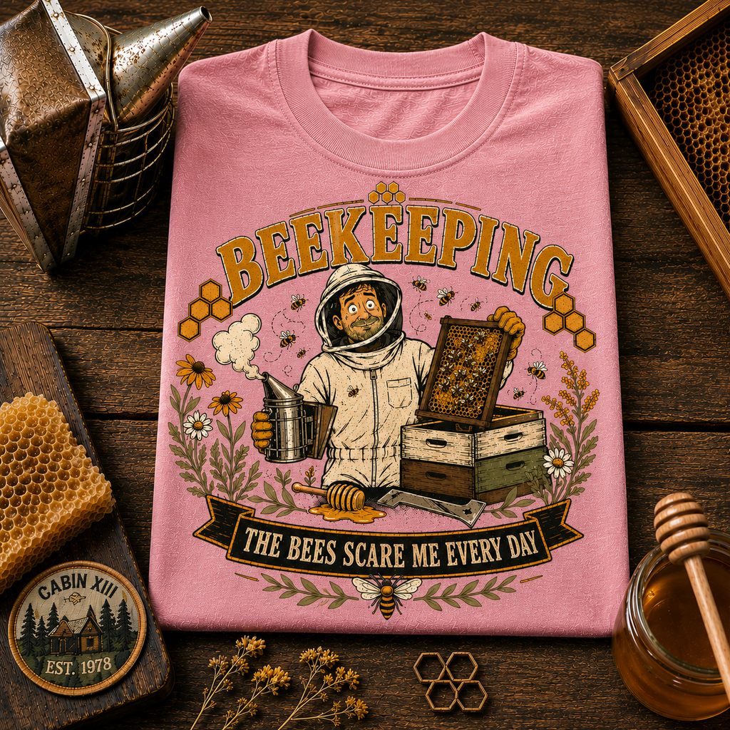 Beekeeping Bees Scare Me Comfort Colors Tee