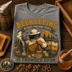 Beekeeping Punching People Comfort Colors Tee