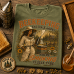 Beekeeping Smoking Humor Tee - Comfort Colors