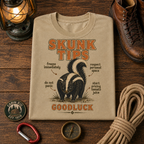 Funny Camping T-Shirt — Vintage Skunk Outdoor Tee