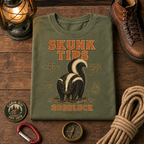 Funny Camping T-Shirt — Vintage Skunk Outdoor Tee