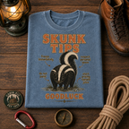 Funny Camping T-Shirt — Vintage Skunk Outdoor Tee