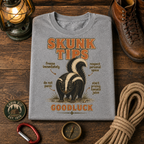 Funny Camping T-Shirt — Vintage Skunk Outdoor Tee