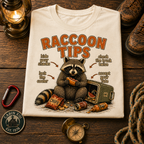 Raccoon Tips T-Shirt — Outdoor Humor Tee
