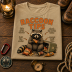 Raccoon Tips T-Shirt — Outdoor Humor Tee