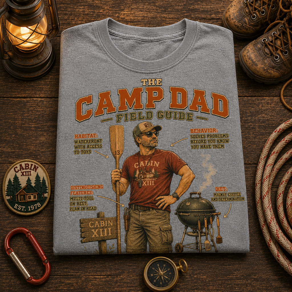Camp Dad Field Guide Comfort Colors Tee
