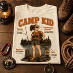 Camp Kid (Female) Field Guide Comfort Colors Tee