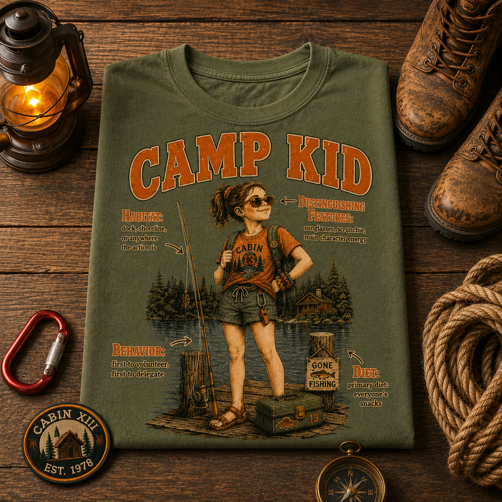 Camp Kid (Female) Field Guide Comfort Colors Tee