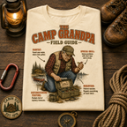 Camp Grandpa Field Guide Comfort Colors Tee
