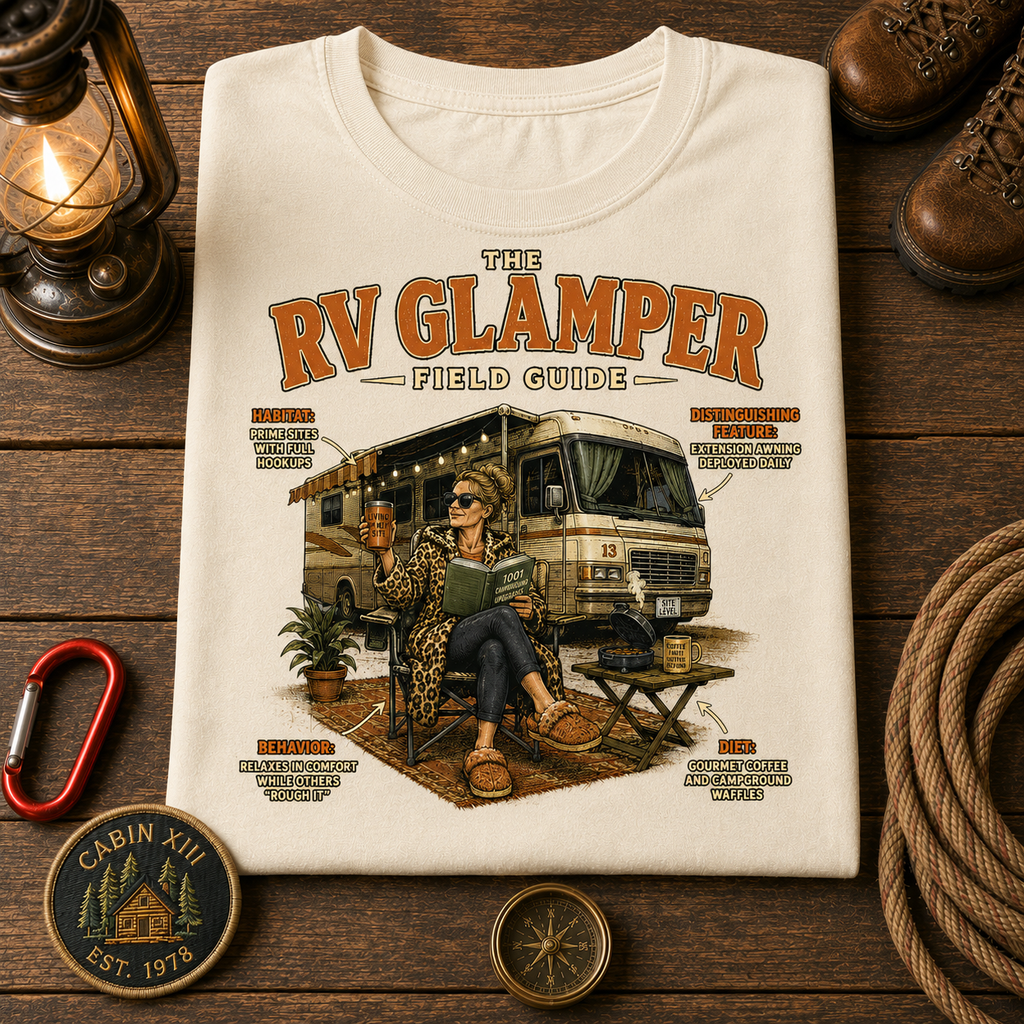 RV Glamper Field Guide Comfort Colors Tee