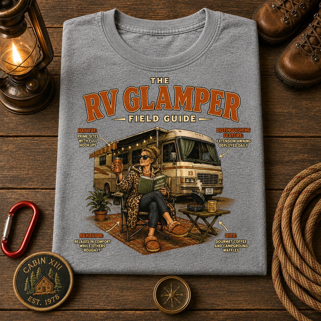 RV Glamper Field Guide Comfort Colors Tee