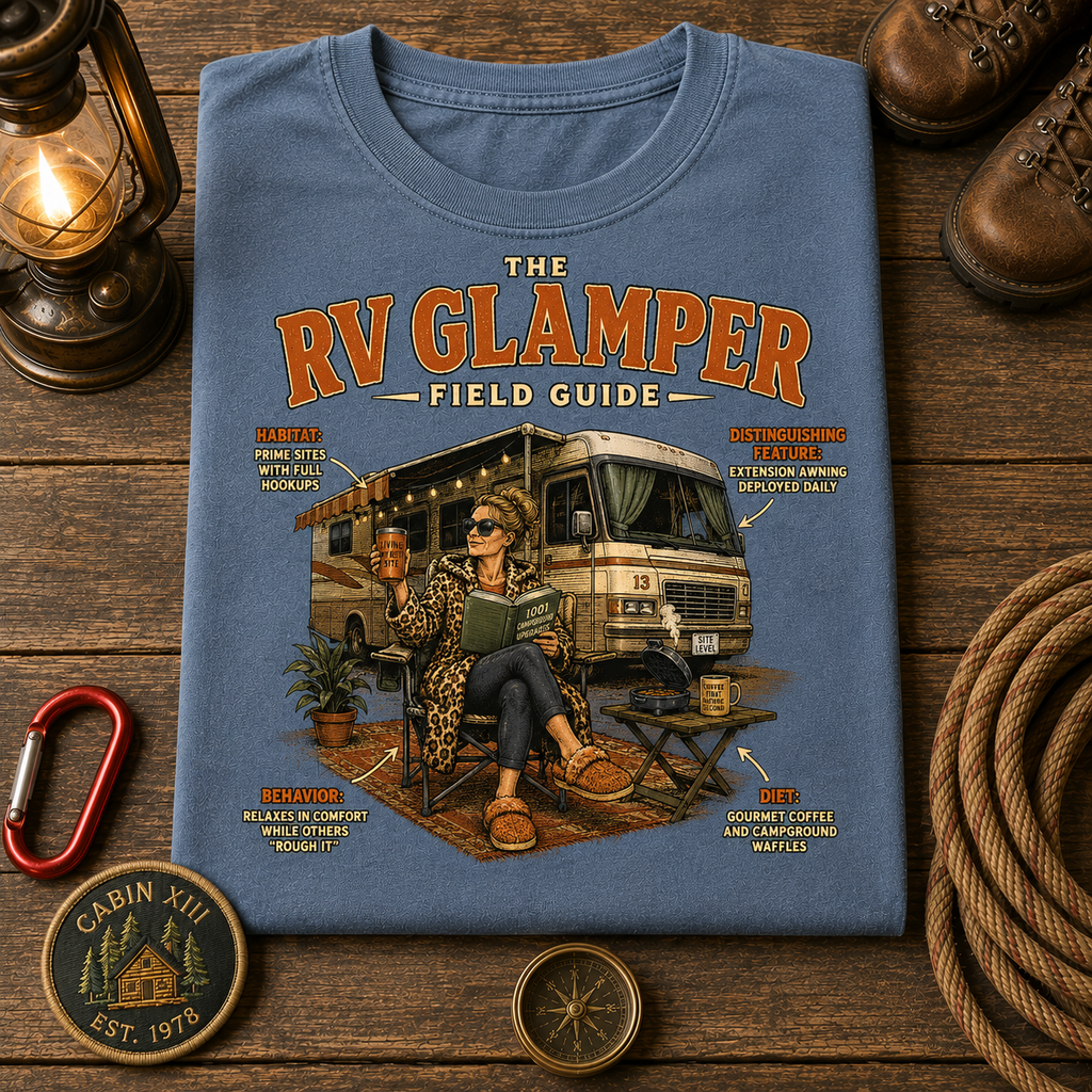 RV Glamper Field Guide Comfort Colors Tee