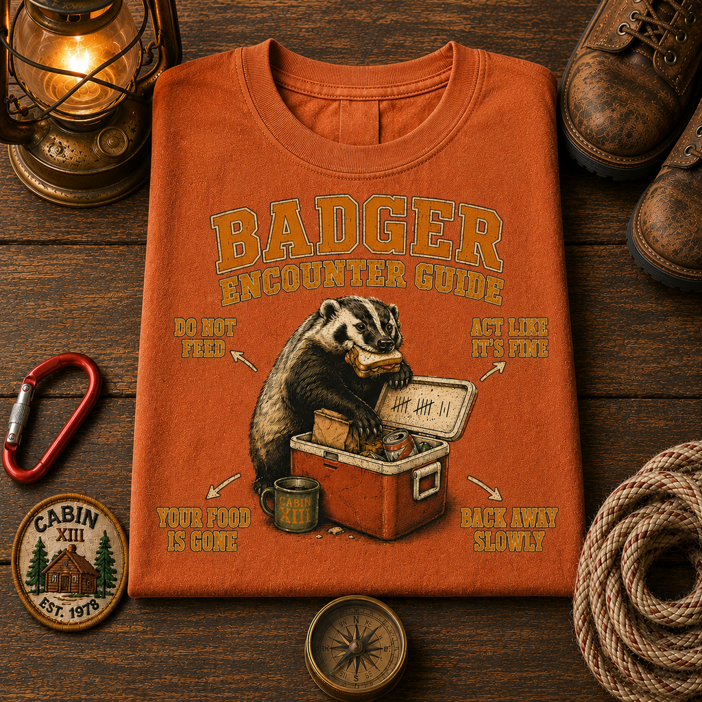Badger Wildlife Tips Tee