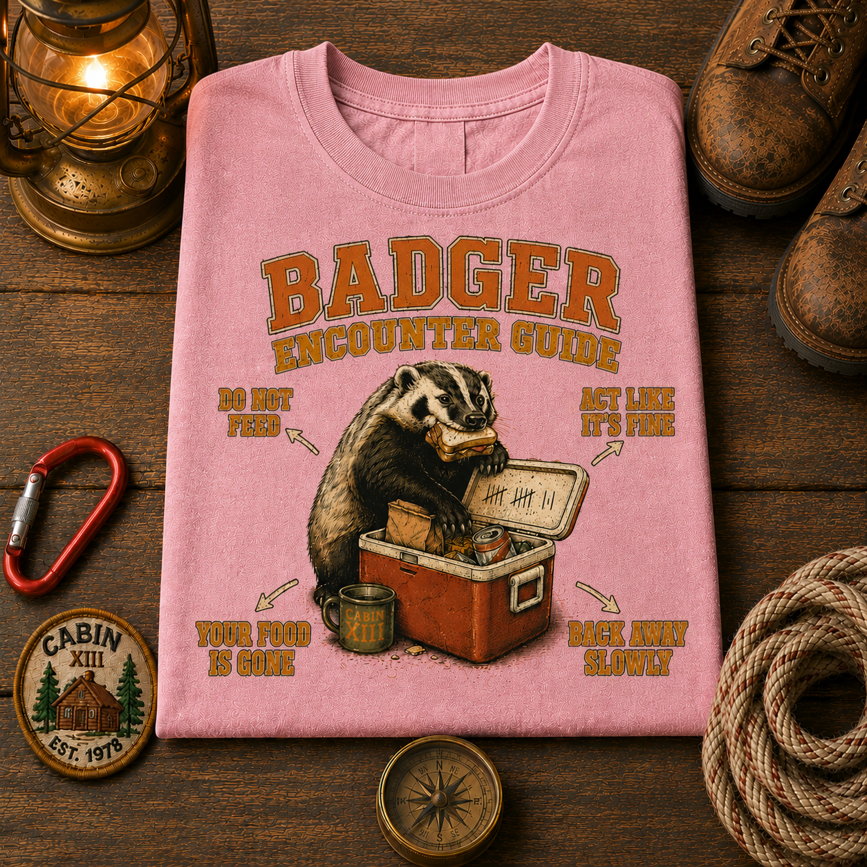 Badger Wildlife Tips Tee