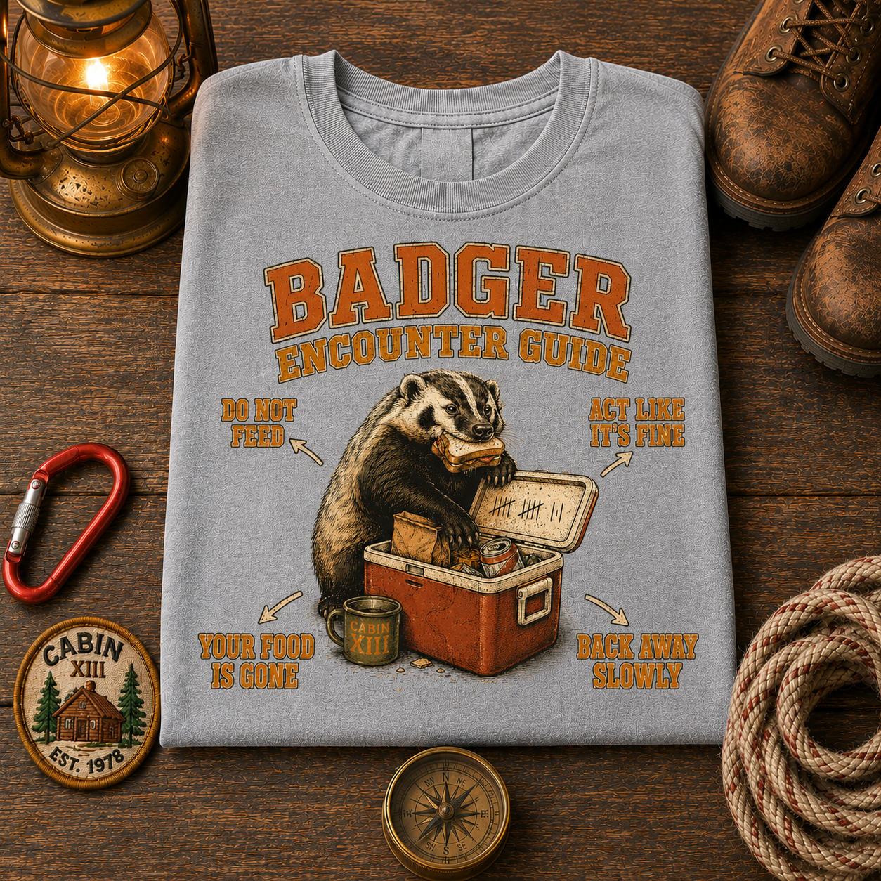 Badger Wildlife Tips Tee