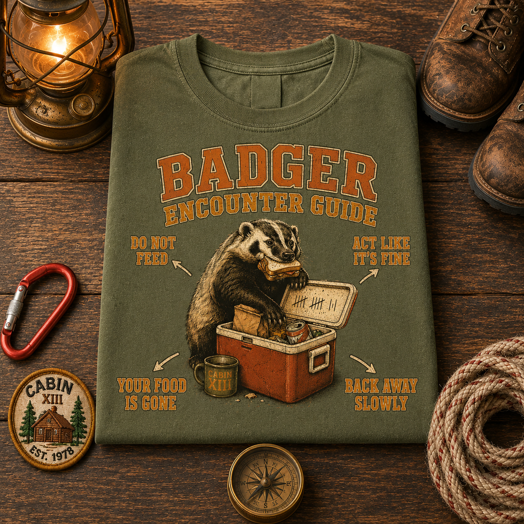 Badger Wildlife Tips Tee