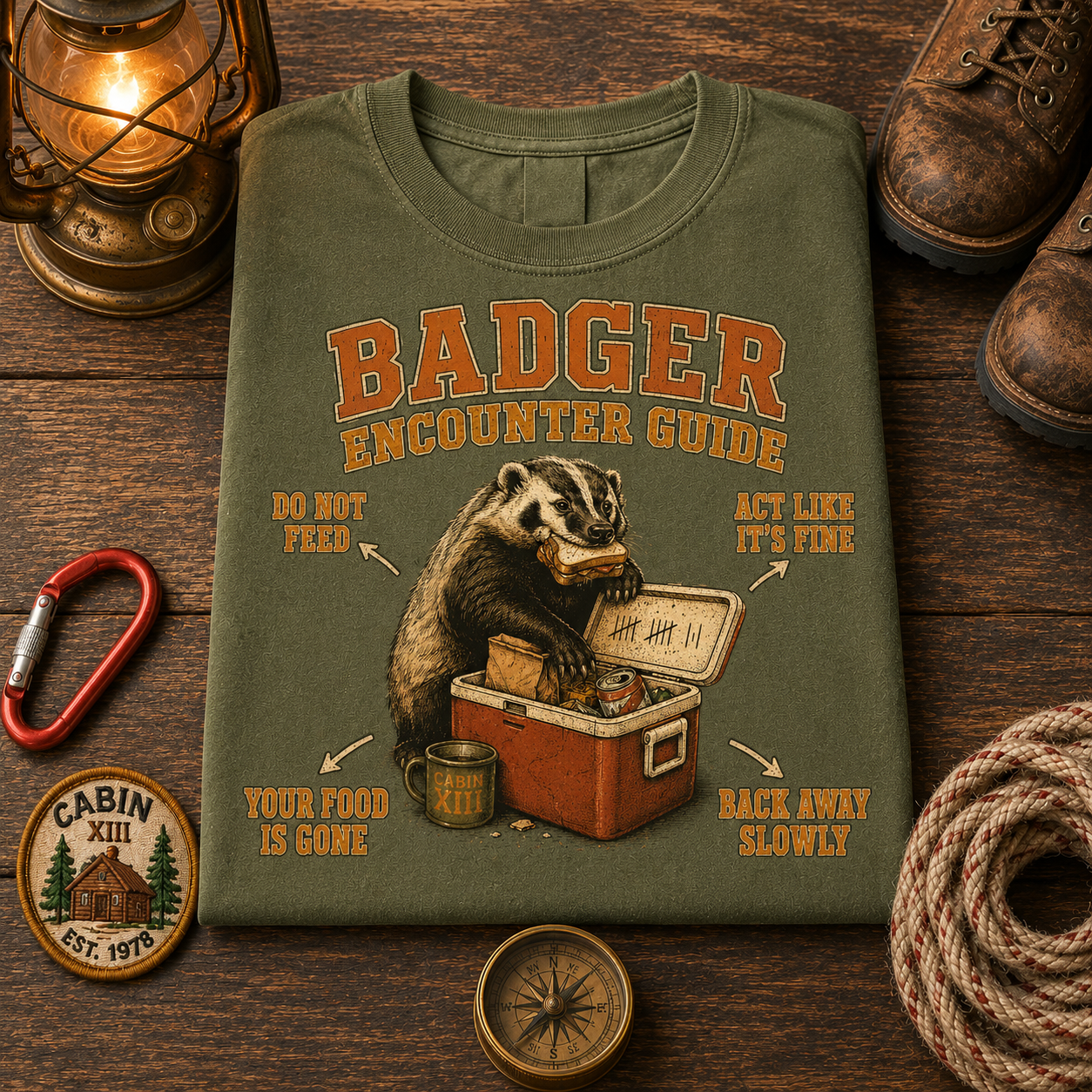 Badger Wildlife Tips Tee