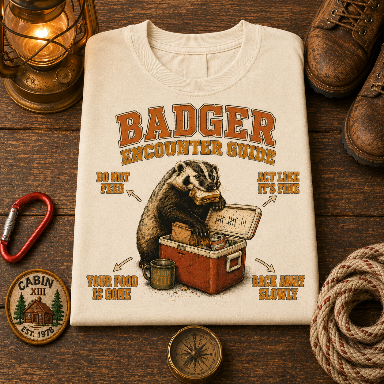 Badger Wildlife Tips Tee