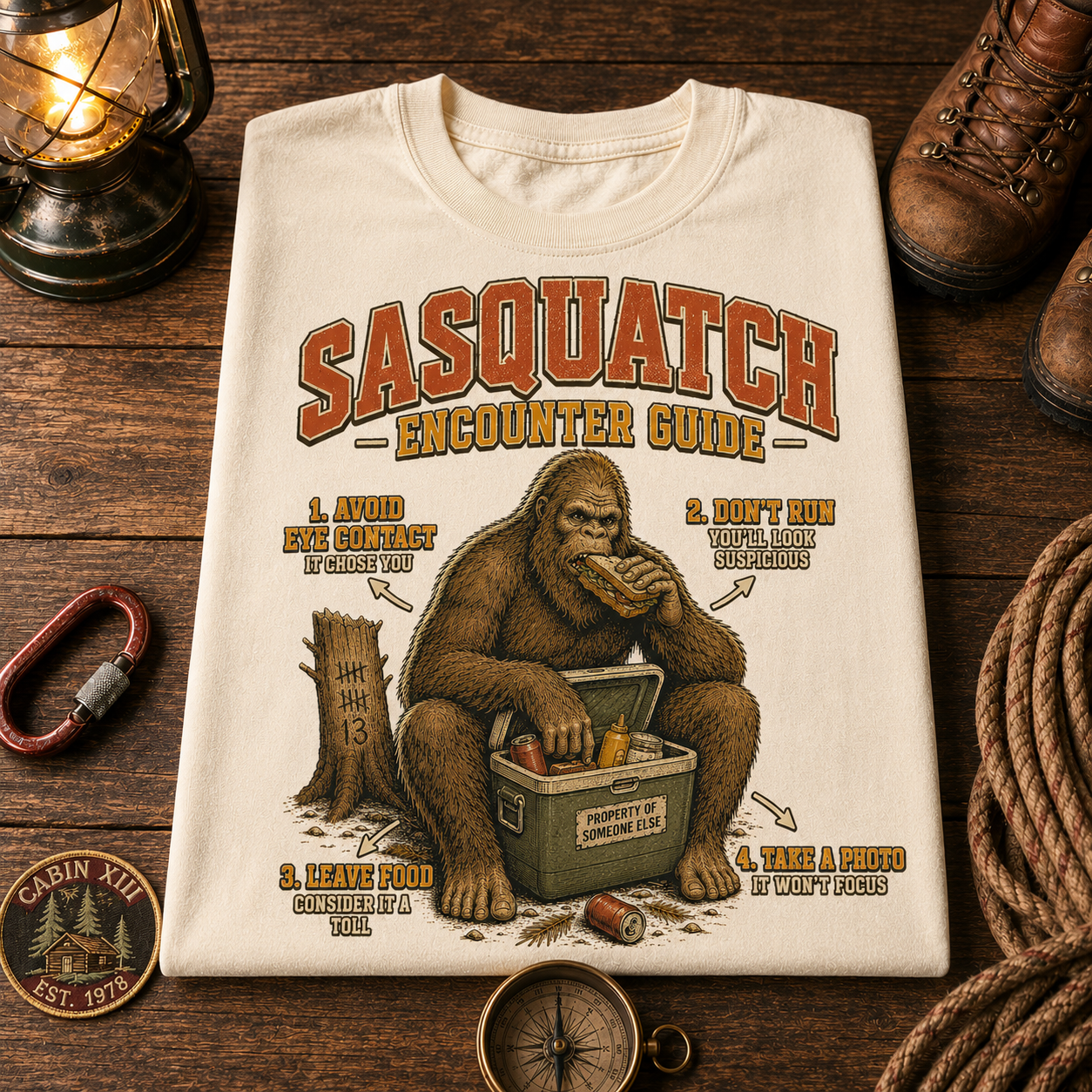 Sasquatch Wildlife Tips Tee