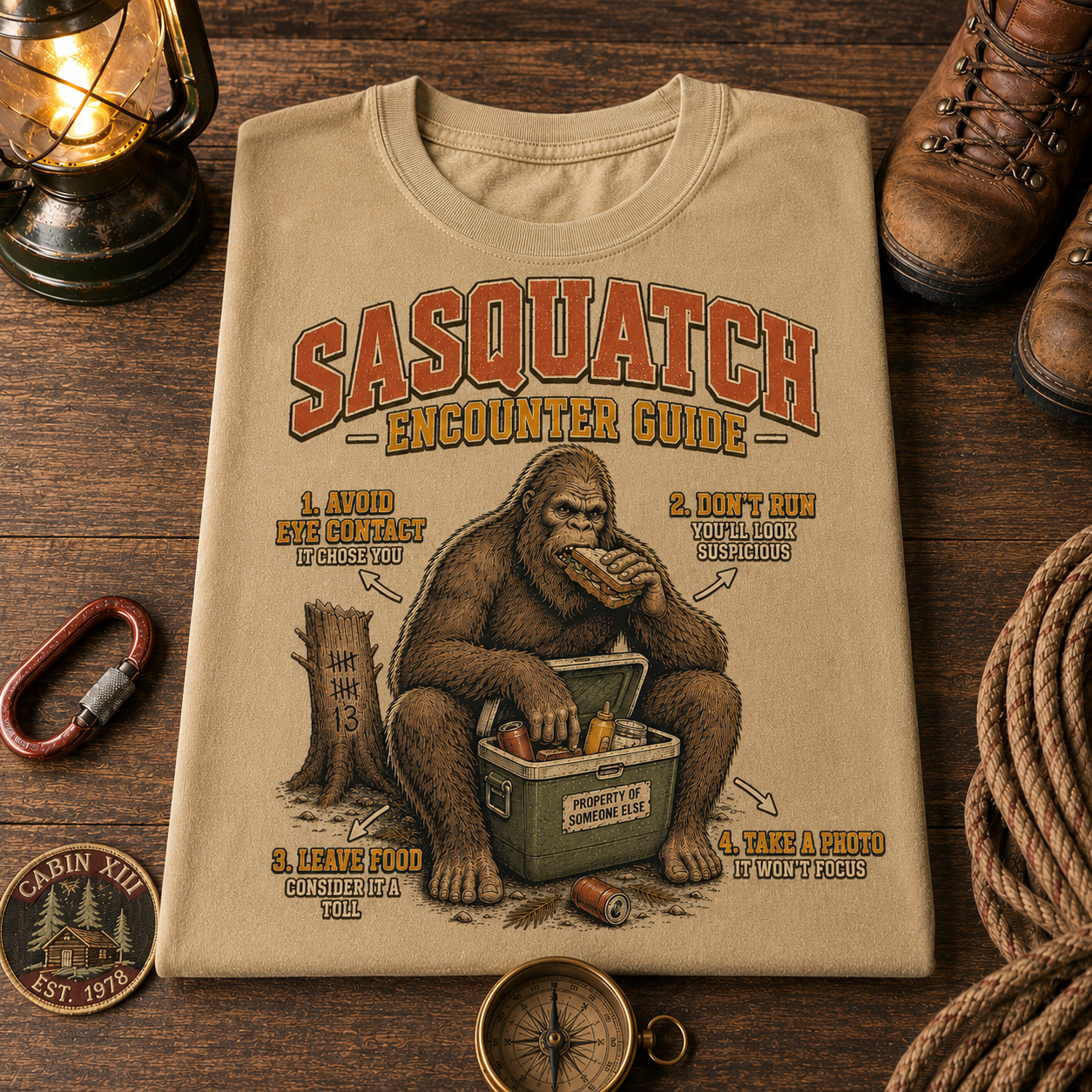 Sasquatch Wildlife Tips Tee