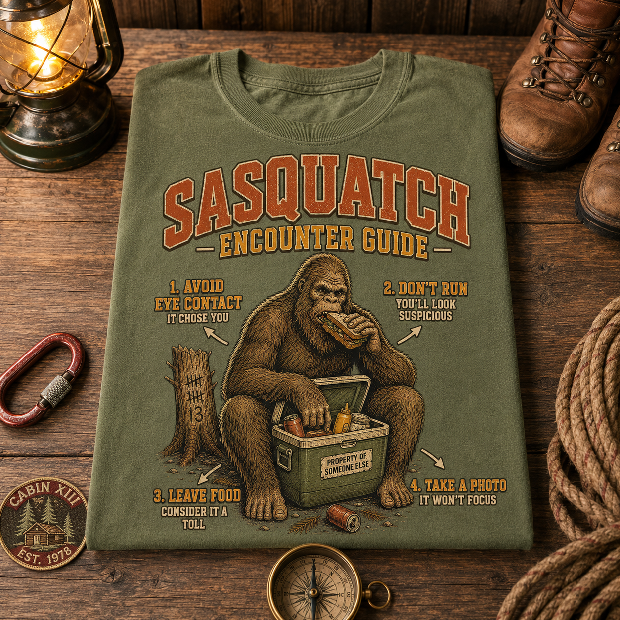 Sasquatch Wildlife Tips Tee