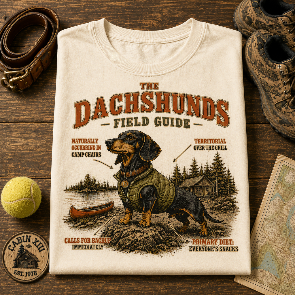 Dachshunds Field Guide Tee