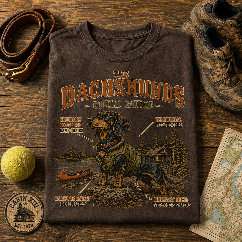 Dachshunds Field Guide Tee