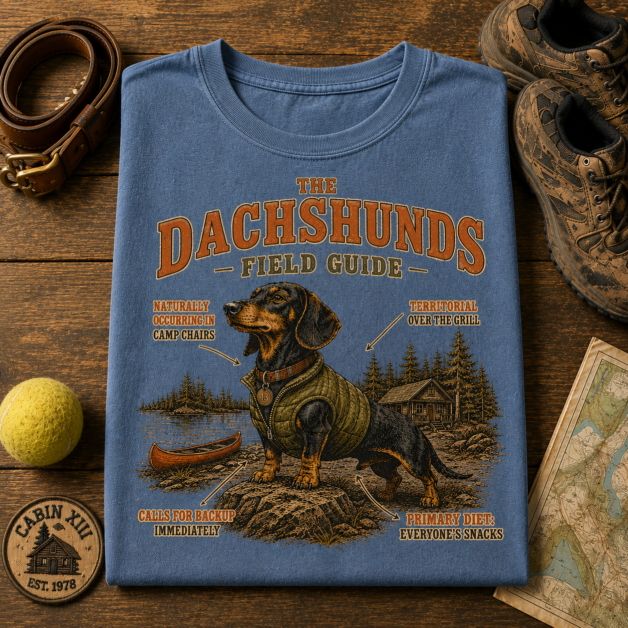 Dachshunds Field Guide Tee