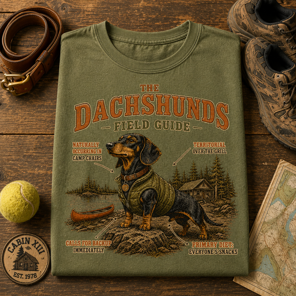 Dachshunds Field Guide Tee