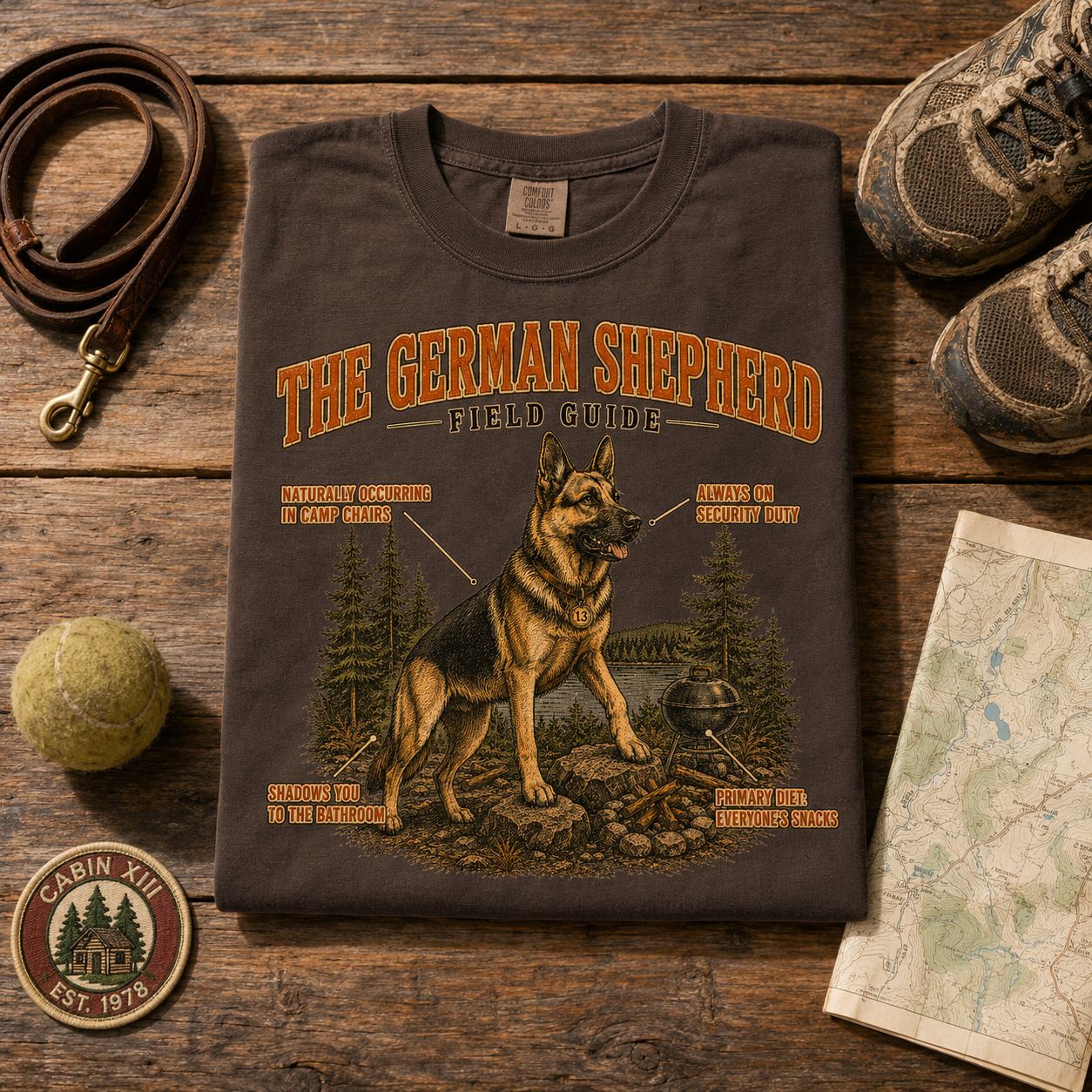 German Shepherd Field Guide Tee