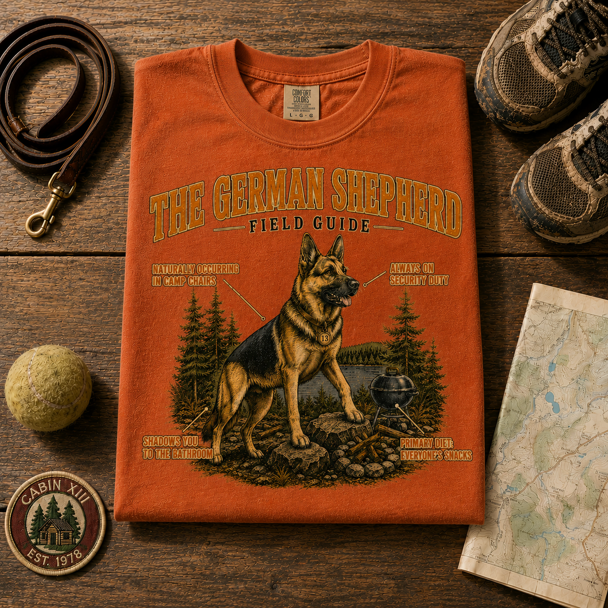 German Shepherd Field Guide Tee