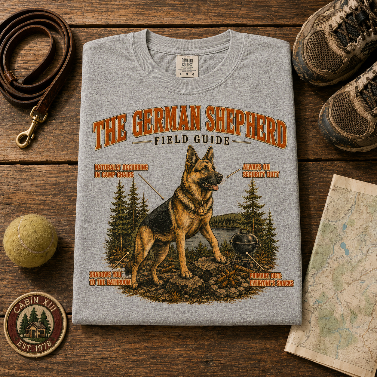 German Shepherd Field Guide Tee