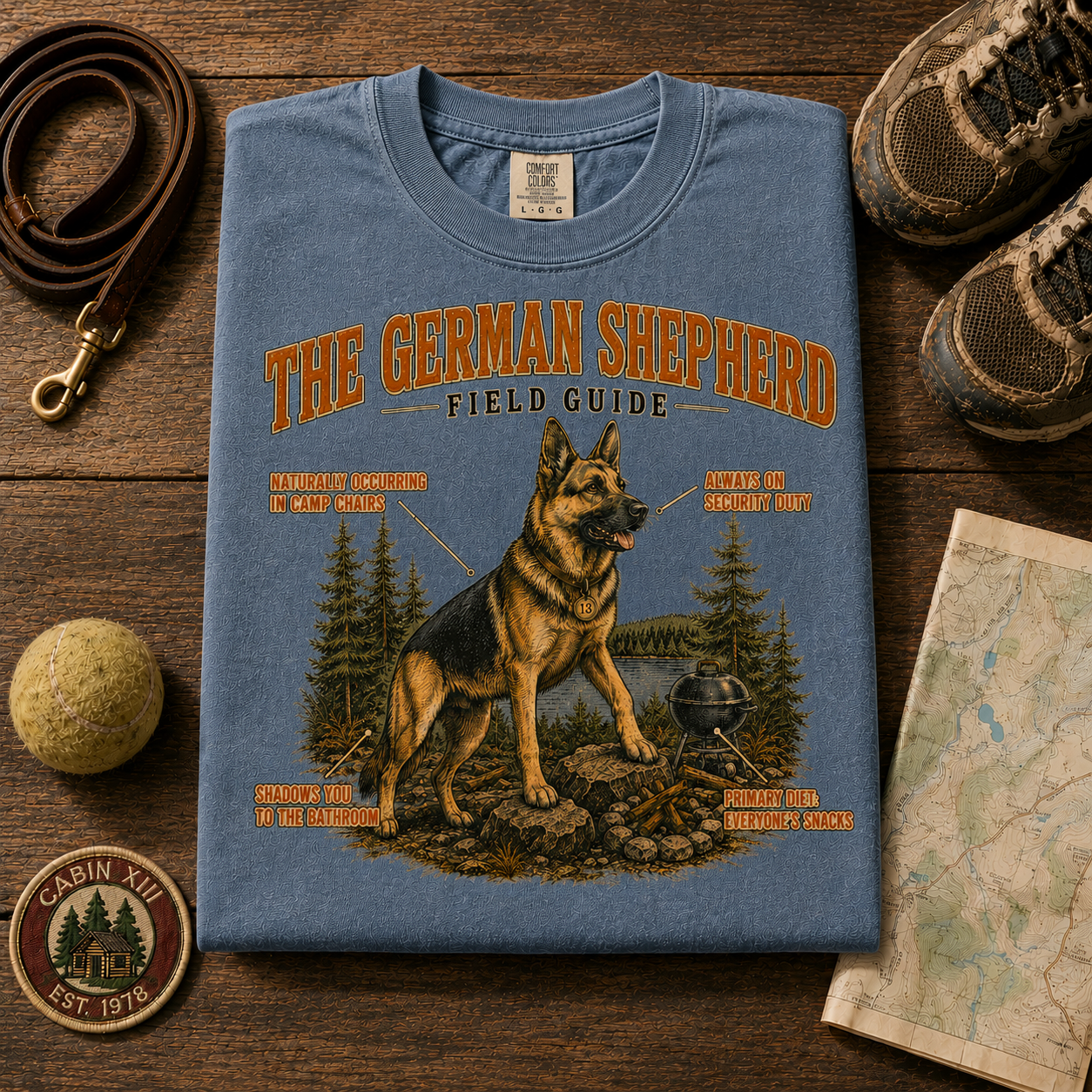 German Shepherd Field Guide Tee