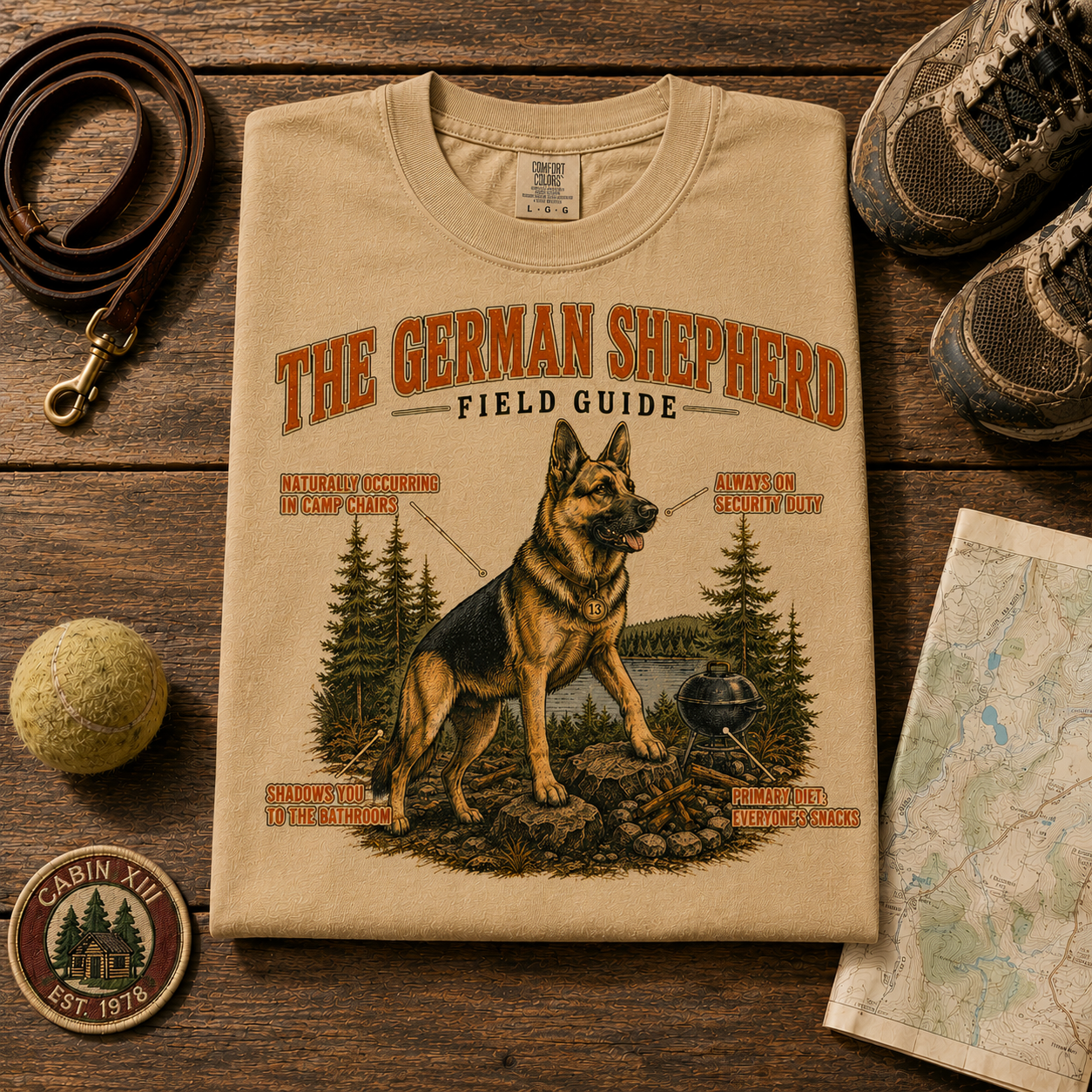 German Shepherd Field Guide Tee