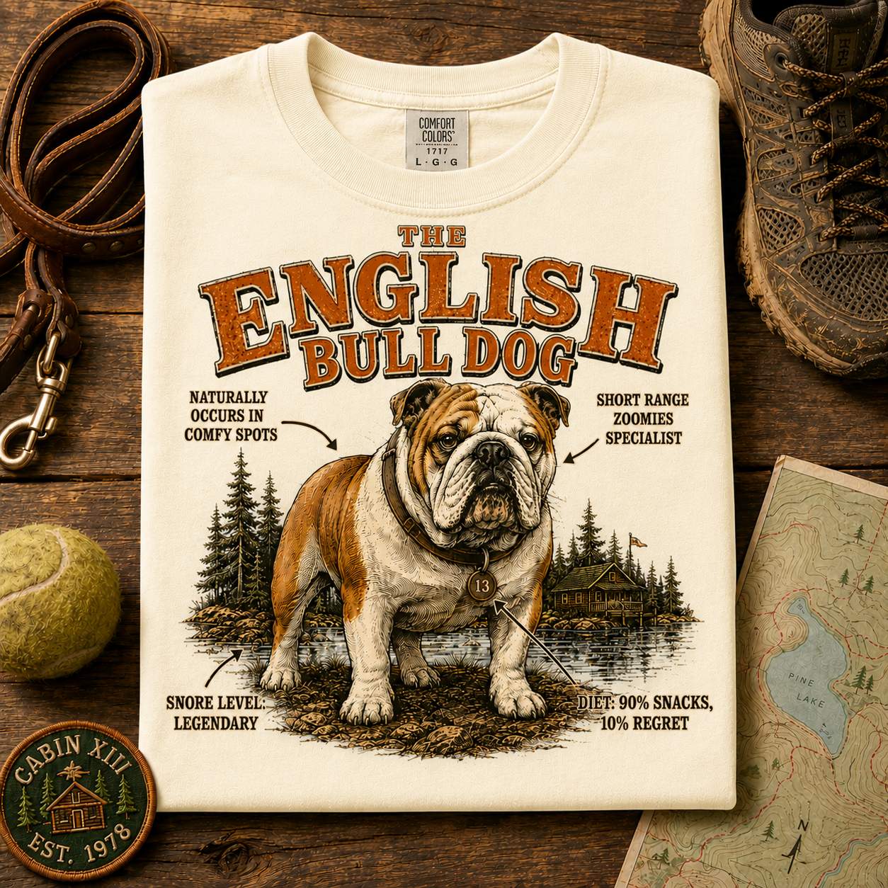 English Bulldog Field Guide Tee