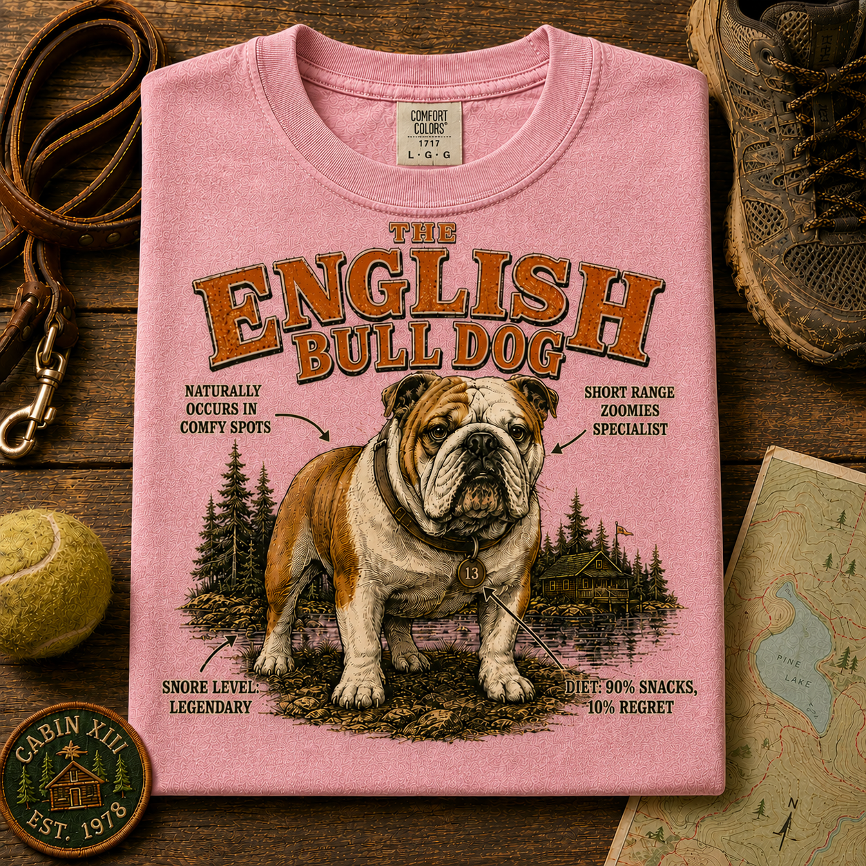 English Bulldog Field Guide Tee