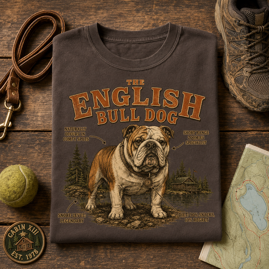 English Bulldog Field Guide Tee