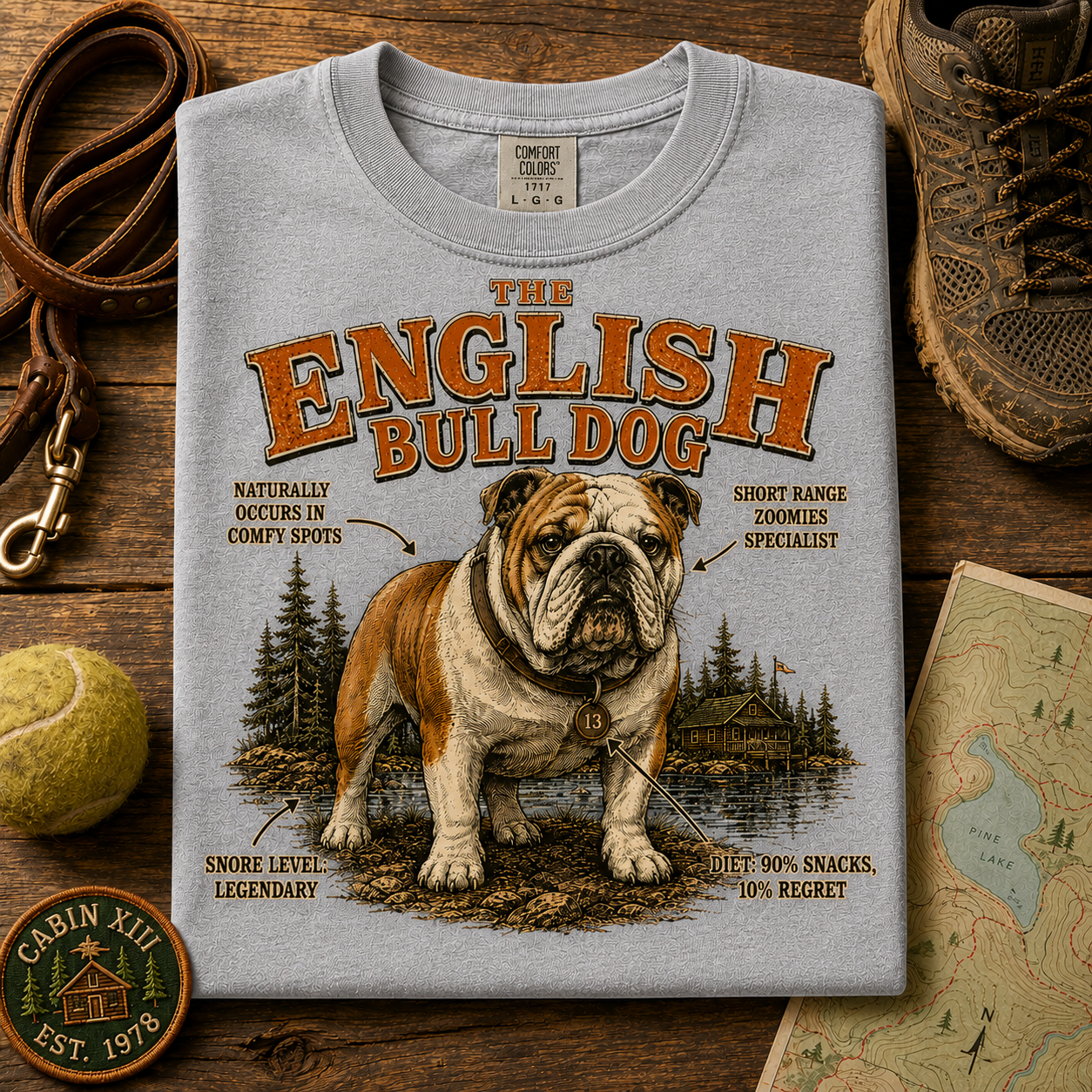 English Bulldog Field Guide Tee