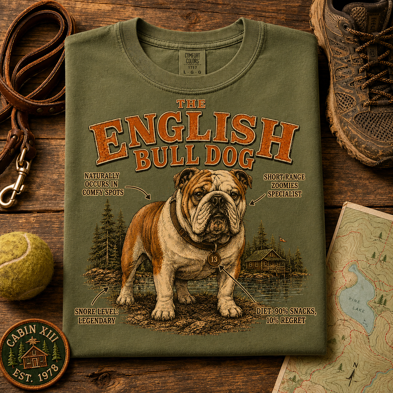 English Bulldog Field Guide Tee