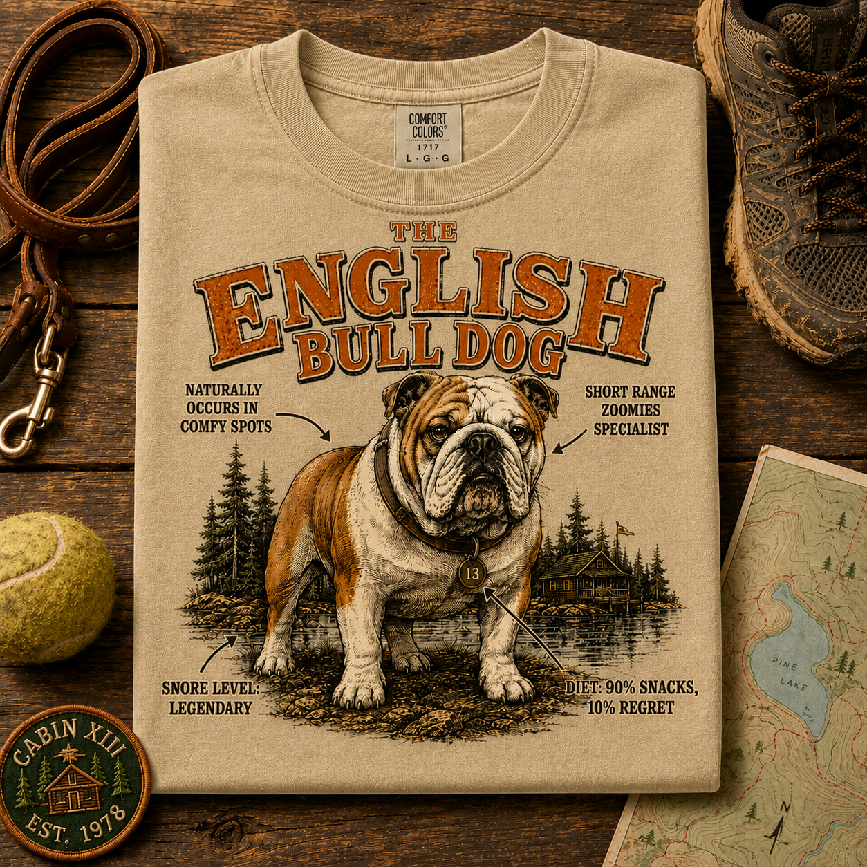 English Bulldog Field Guide Tee