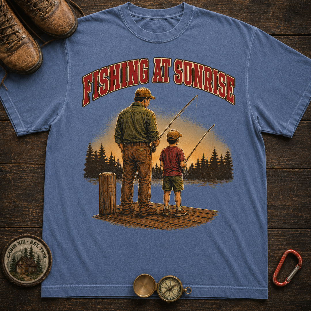 Fishing at Sunrise Tee