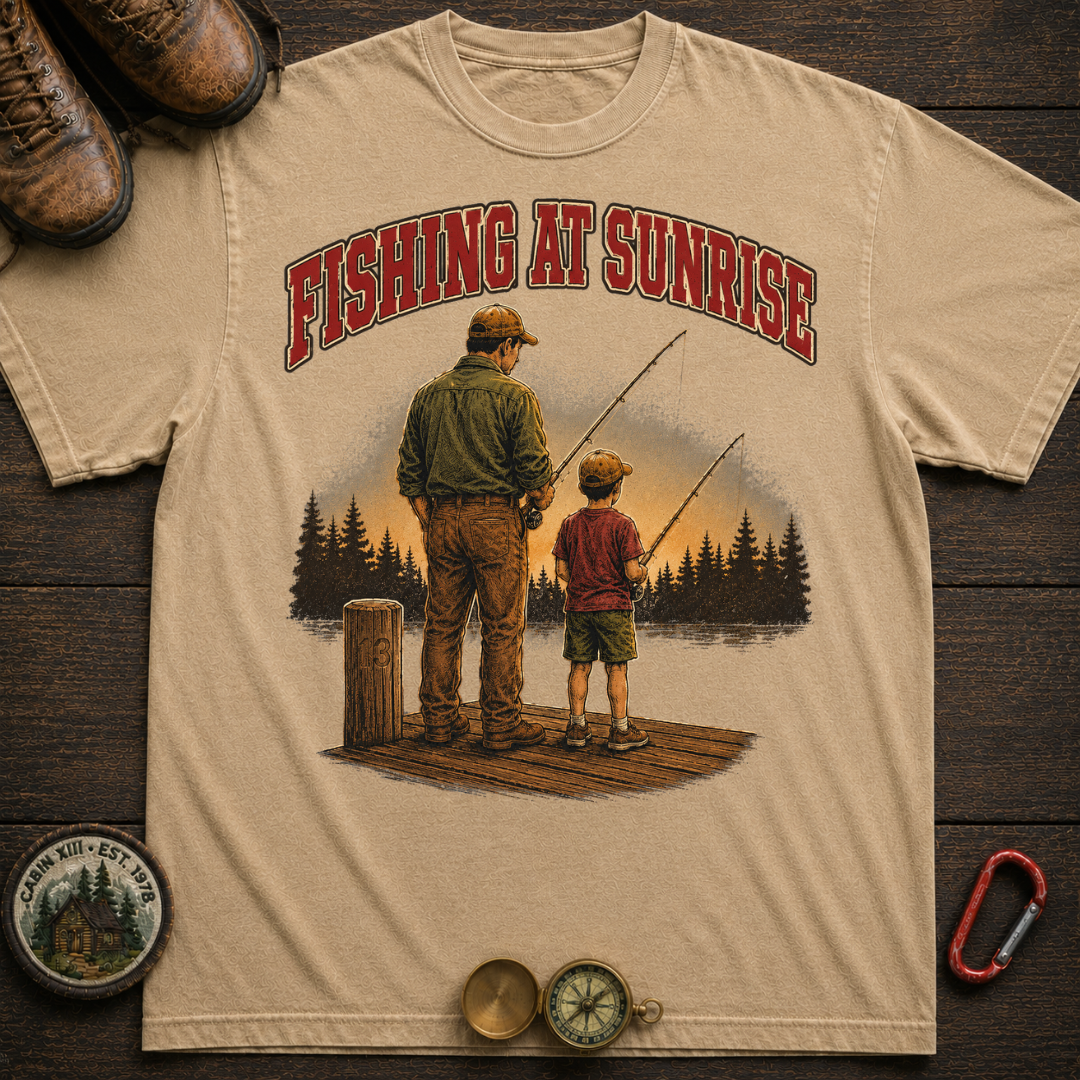 Fishing at Sunrise Tee