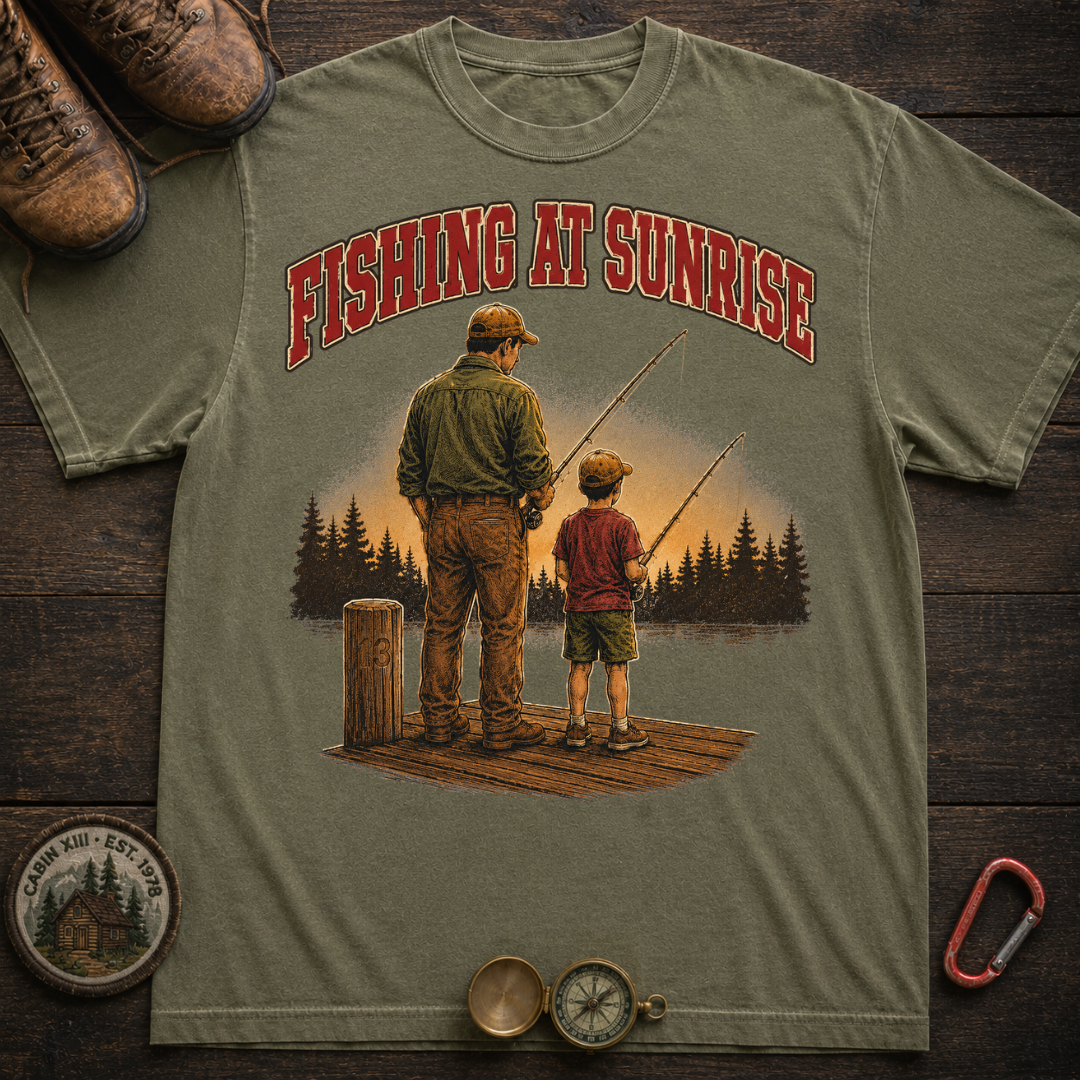 Fishing at Sunrise Tee