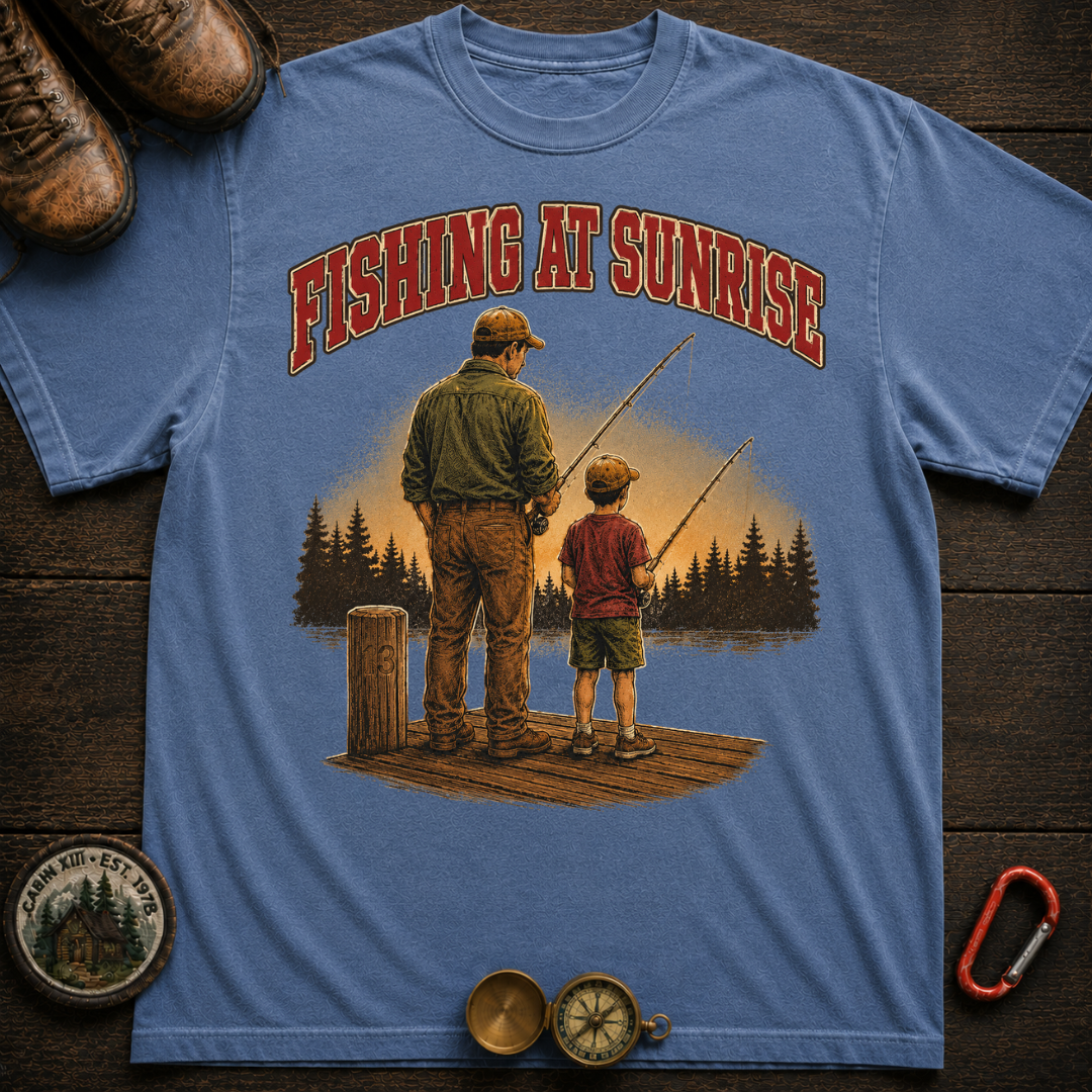 Fishing at Sunrise Tee