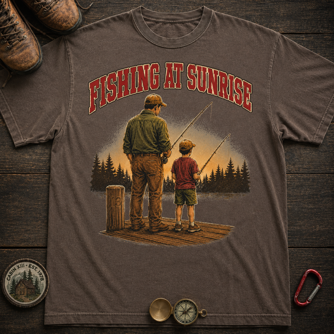 Fishing at Sunrise Tee
